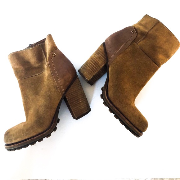 Sam Edelman Shoes - {SAM EDELMAN} Franklin Suede Boots Tan Whiskey 6.5